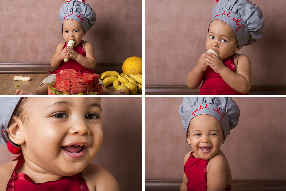 ensaio fotografico pre aniversário menino bebe infantil  book fotografia acompanhamento trimestral smash the fruit cozinheiro closes retrato banheira pos banho rio de janeiro niteroi são Gonçalo