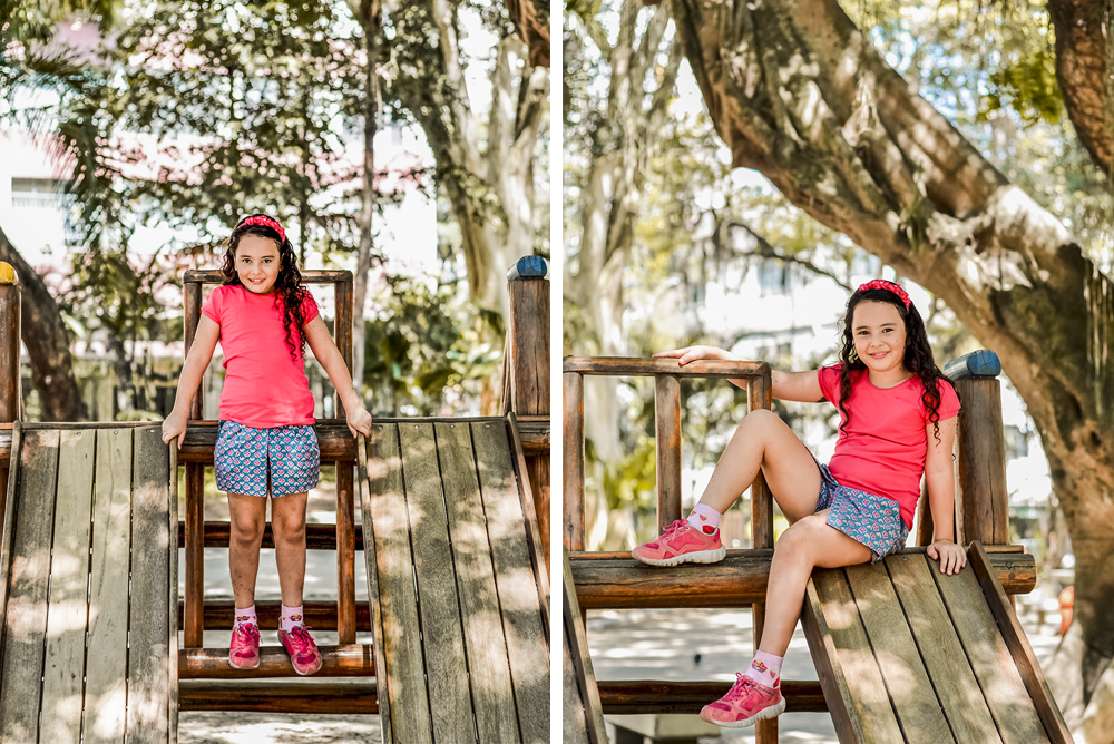ensaio fotografico book fotografia externo modelo infantil criança menina parquinho campo de são bento brinquedos parque rio de janeiro niteroi são Gonçalo
