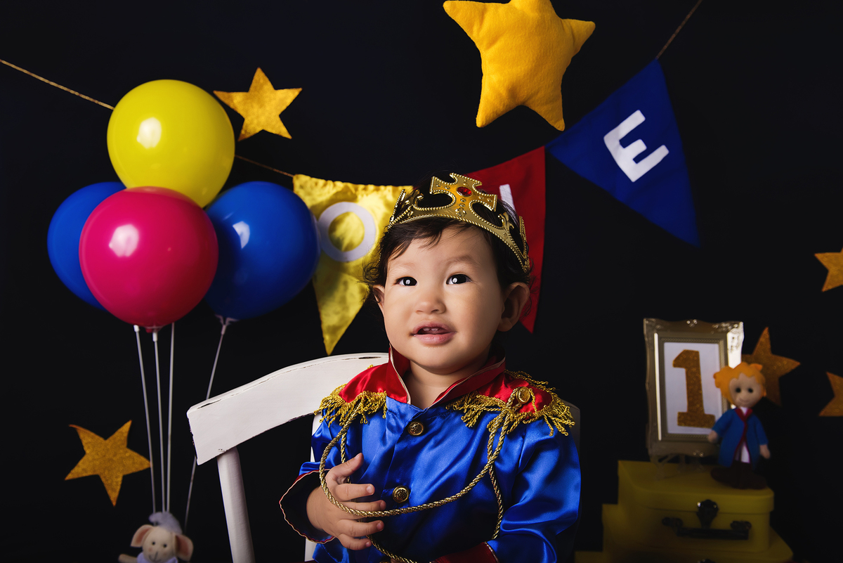 Ensaio smash the cake, ensaio bebê, fotógrafa em Niterói, smash the cake Niterói, smash the cake Rio de Janeiro, smash the cake São Goncalo, smash the cake temático, nossa casa petit, ensaio fotográfico, sessão fotográfica, pequeno principe, splash
