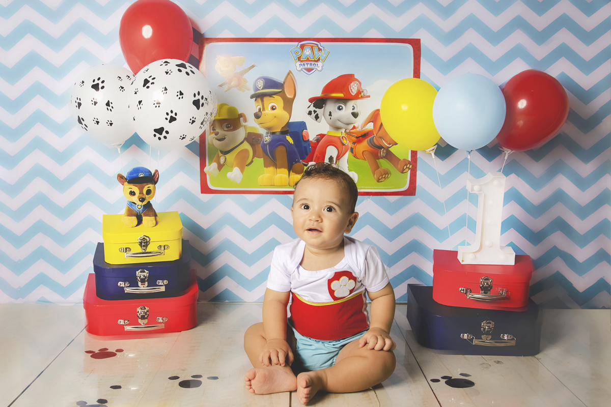 Ensaio smash the cake, ensaio bebê, fotógrafa em Niterói, smash the cake Niterói, smash the cake Rio de Janeiro, smash the cake São Goncalo, smash the cake temático, nossa casa petit, ensaio fotográfico, sessão fotográfica, patrulha canina, splash