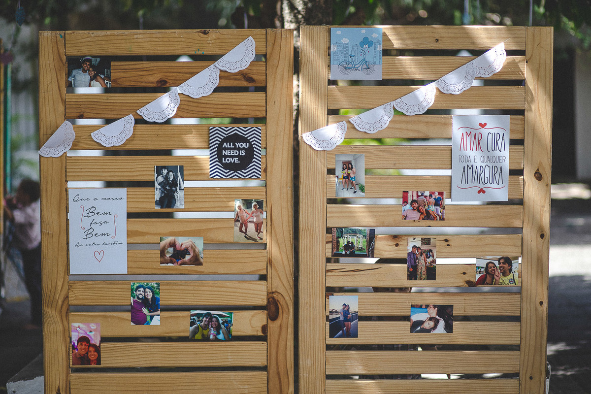 decoração feita pelos noivos para a recepção dos casamentos