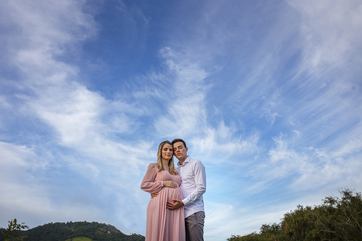 casal em ensaio de gestante