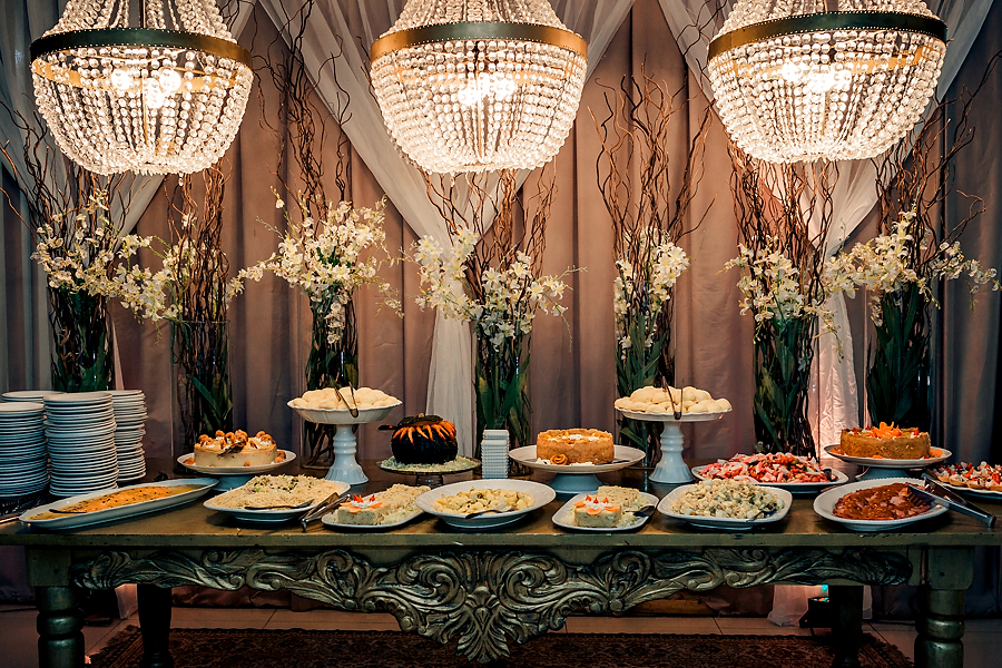 mesa de frios de casamento