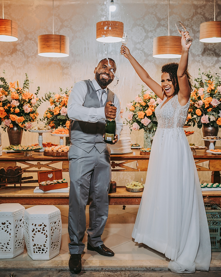 estourando a champagne