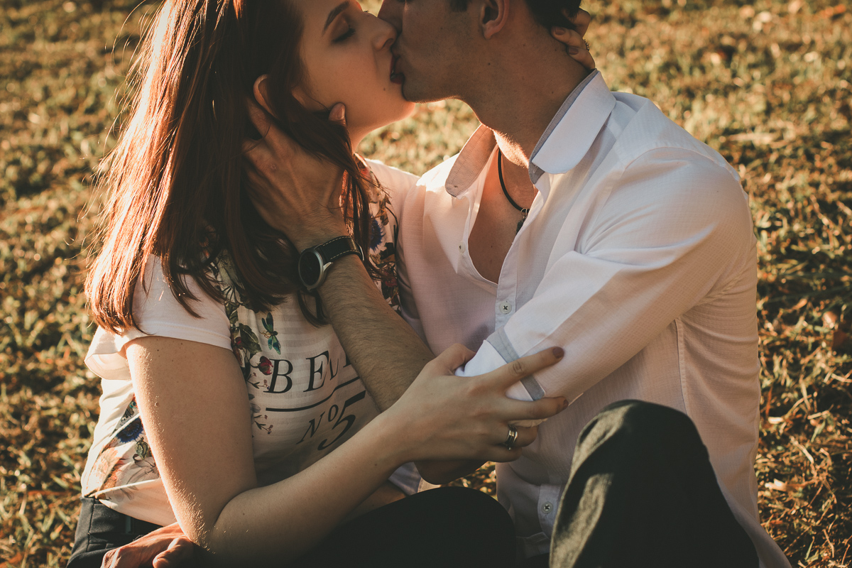 Ensaio de casal no lago norte