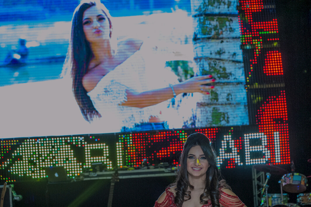 Painel de LED para festa de 15 anos
