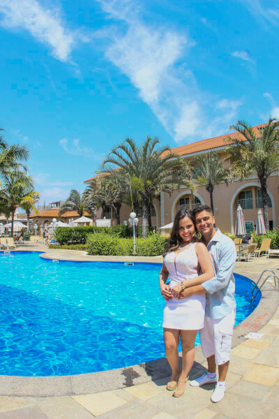 Fotografia Ensaio Pre Wedding do lindo CAsal Pamela e Sergio feita no Hotel The Royal Palm Resort na cidade de Campinas Sao Paulo com fotografias de Fernando Coutinho fotografo casamento Campinas