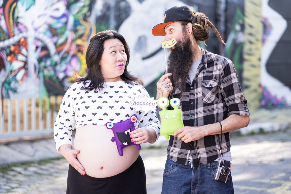 gestação fotografia beco do batman becodobatman davimartins davi martins equipe dois ponto nove doispontonove pato miroca patomiroca