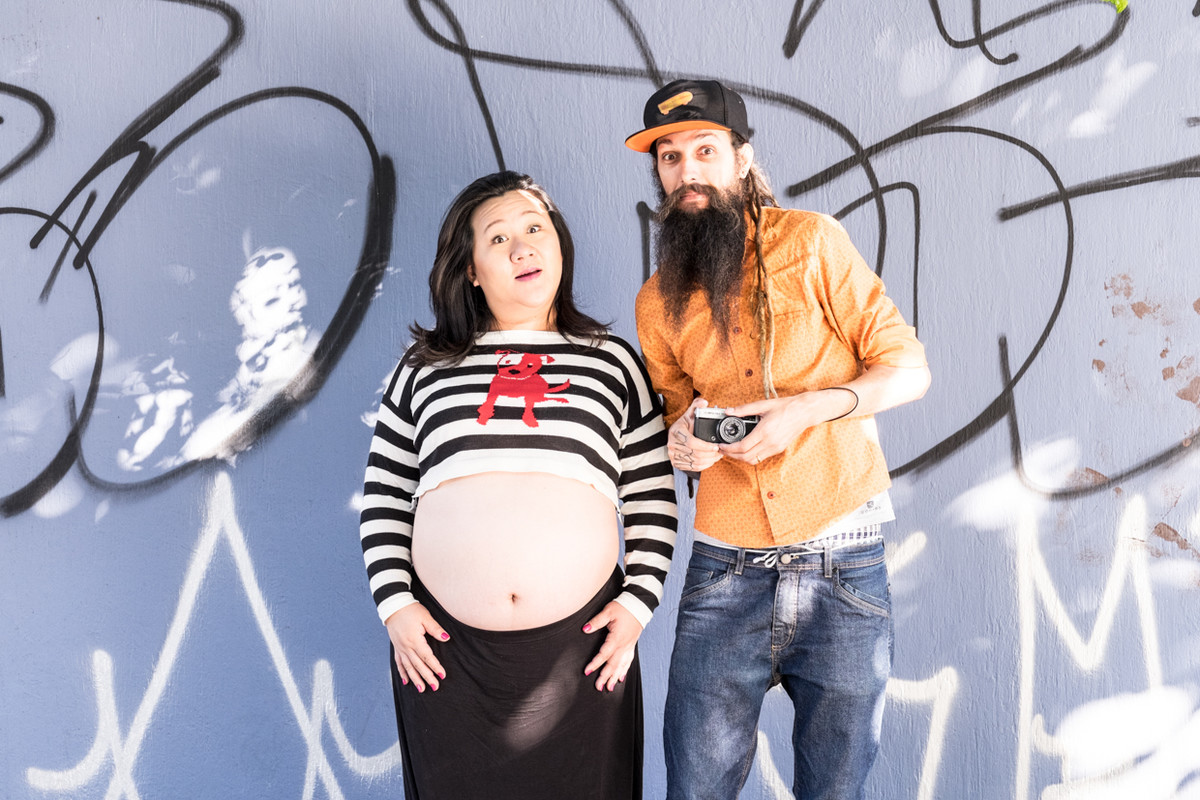 gestação fotografia beco do batman becodobatman davimartins davi martins equipe dois ponto nove doispontonove pato miroca patomiroca