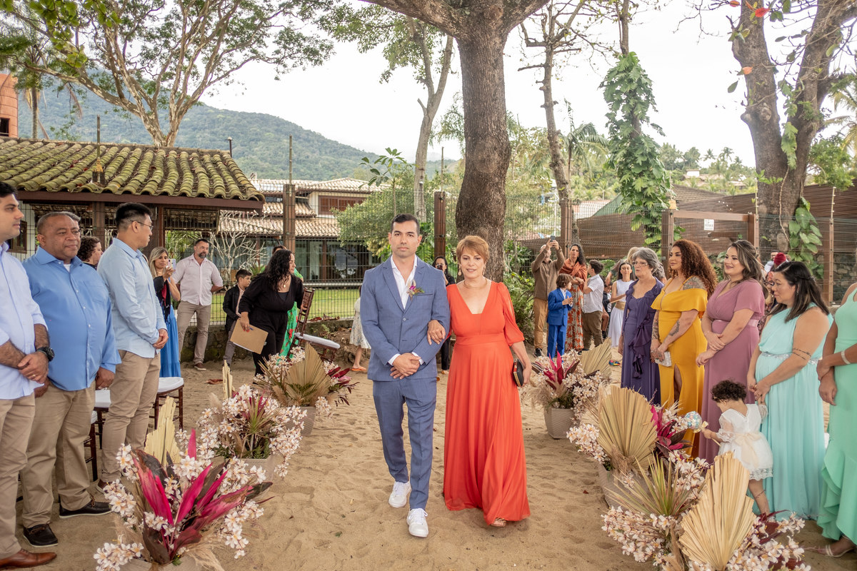 casamento Raquel guilherme Ilhabela Davi Martins equipe praia