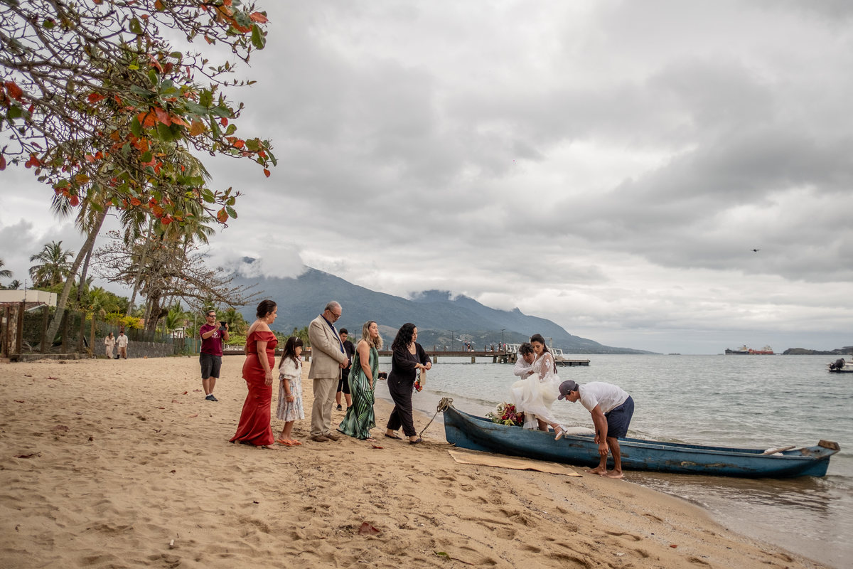 casamento Raquel guilherme Ilhabela Davi Martins equipe praia