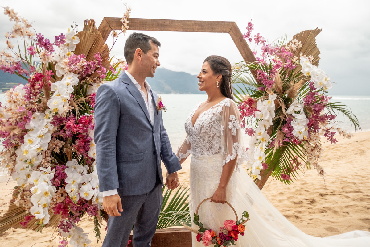 casamento Raquel guilherme Ilhabela Davi Martins equipe praia