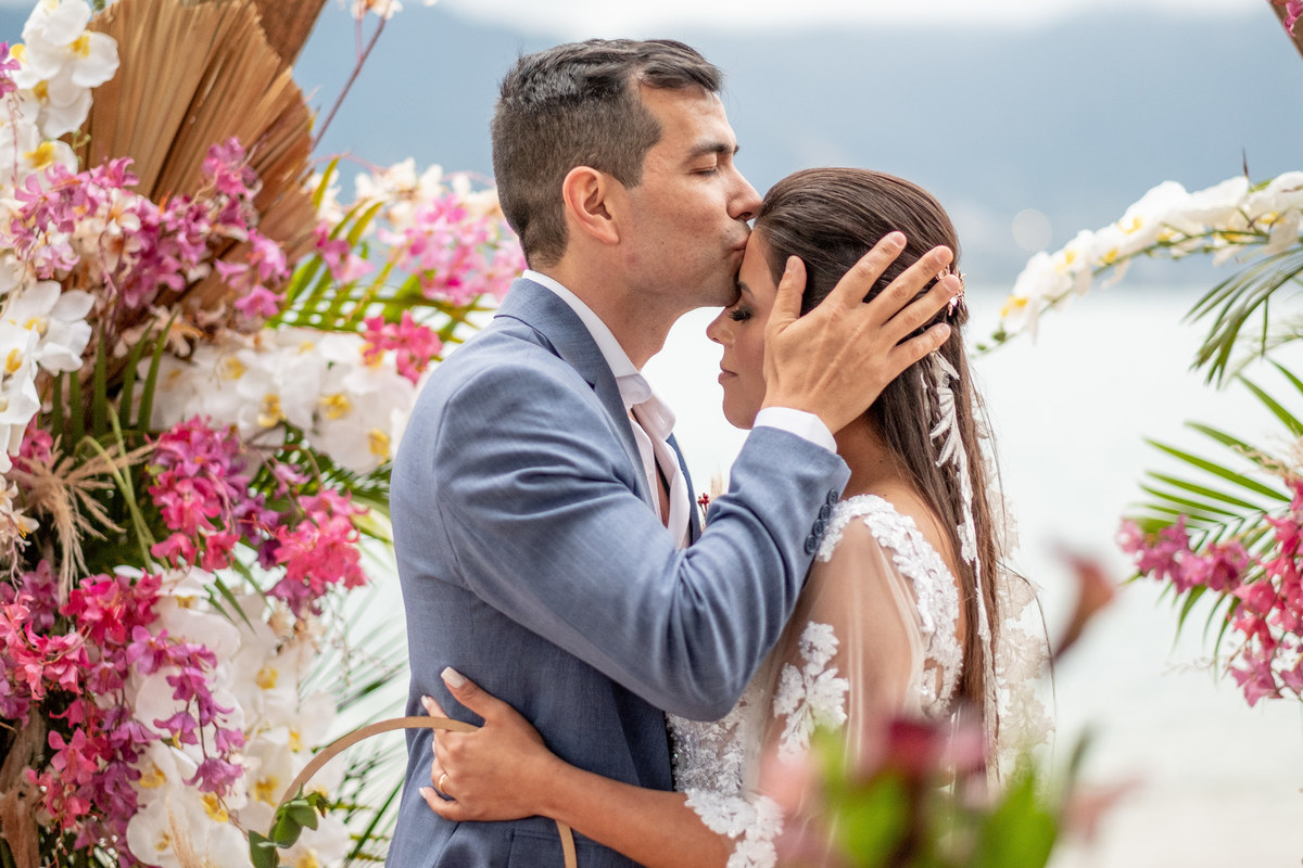 casamento Raquel guilherme Ilhabela Davi Martins equipe praia