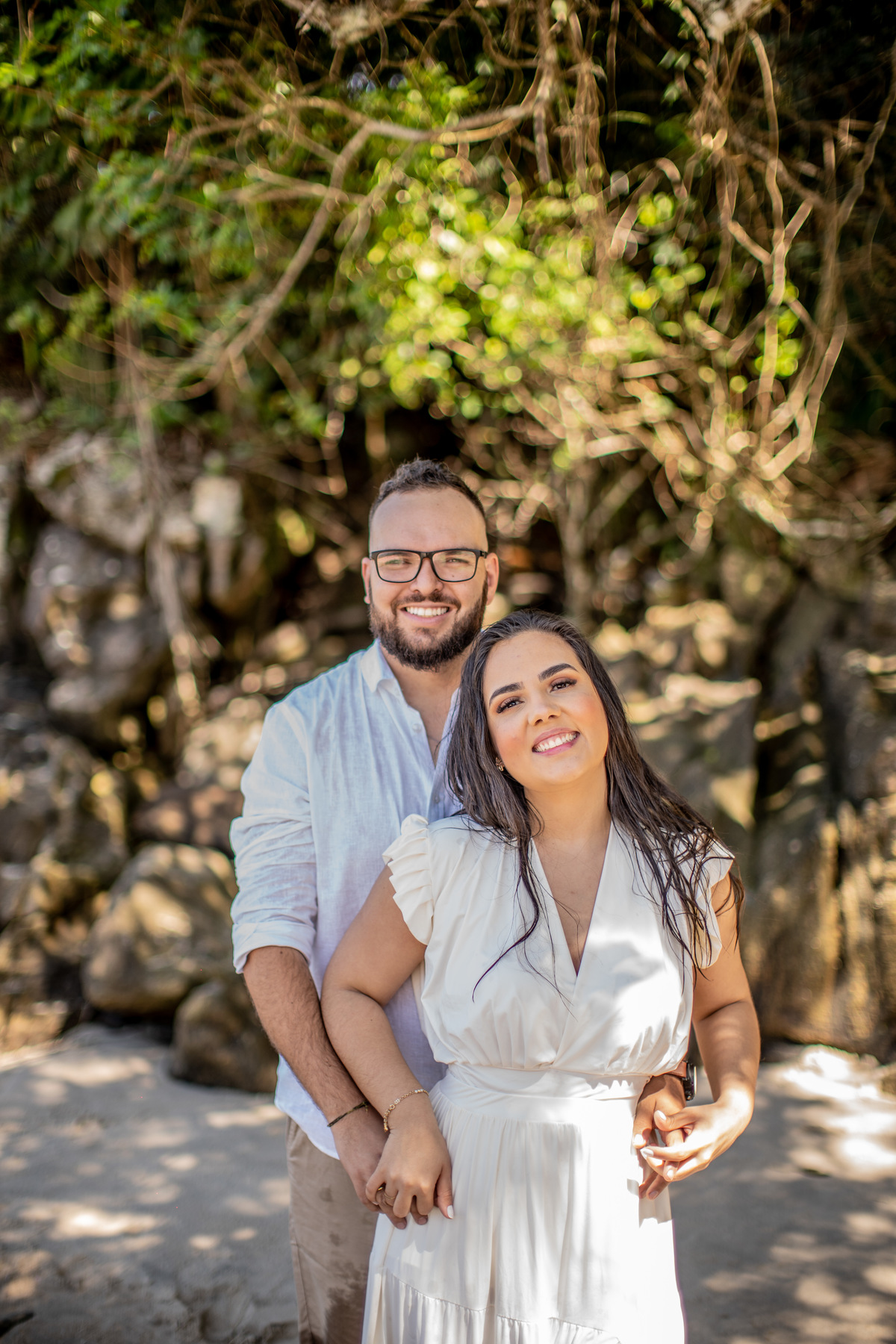 Ensaio pré wedding Michelle e Alisson Praia das conchas - SP davimartins