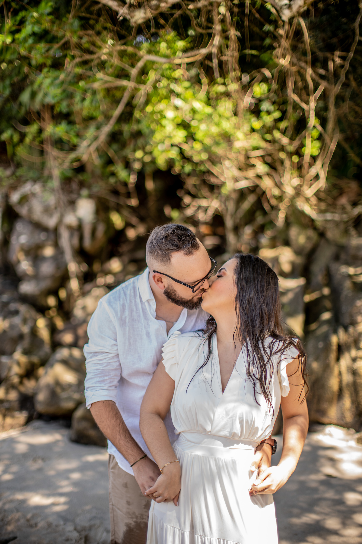 Ensaio pré wedding Michelle e Alisson Praia das conchas - SP davimartins