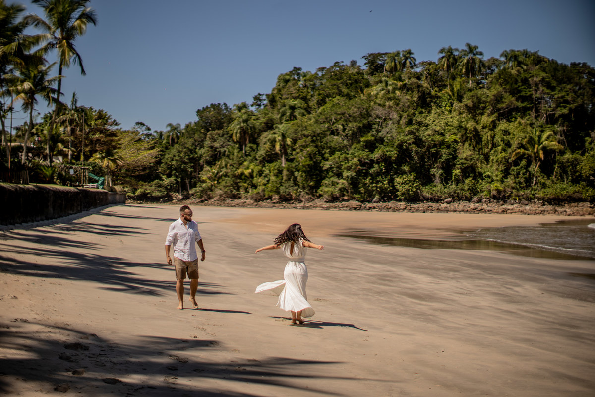 Ensaio pré wedding Michelle e Alisson Praia das conchas - SP davimartins
