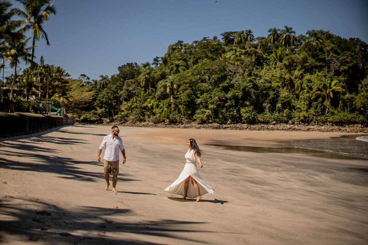 Ensaio pré wedding Michelle e Alisson Praia das conchas - SP davimartins