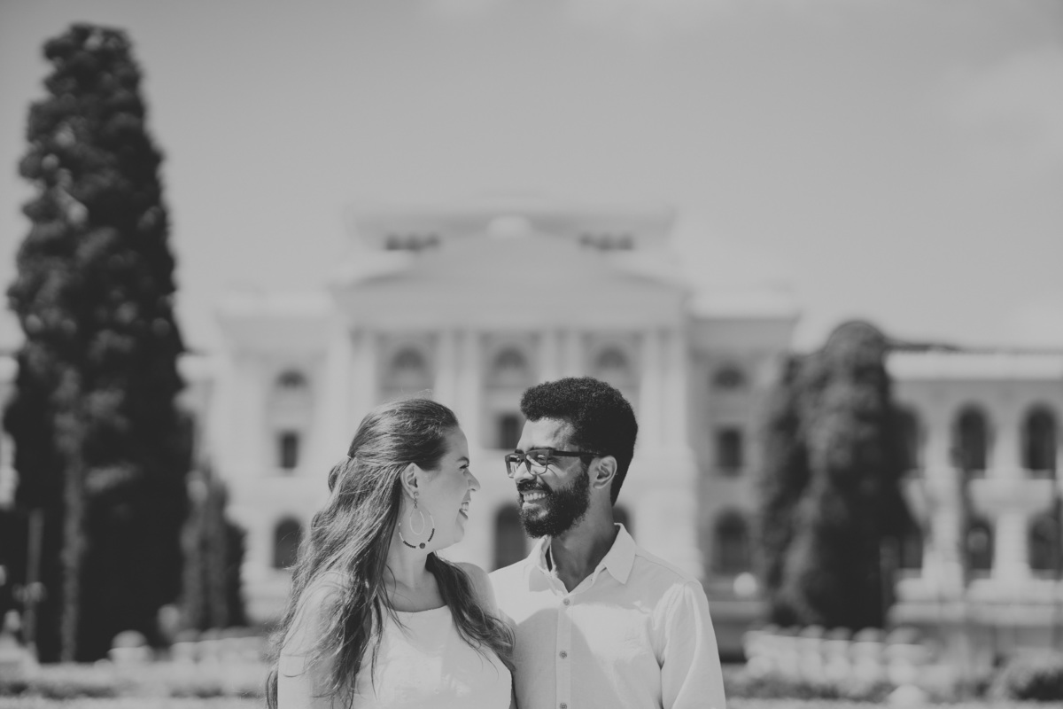 Museu Ipiranga - SP Ensaio pré wedding Artur e Karen