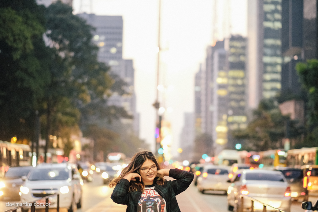 debutante Lara 15 anos avenida paulista