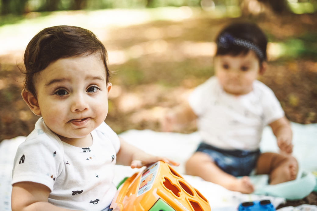 Acompanhamento - 9 meses de Giovanna e Lucca
