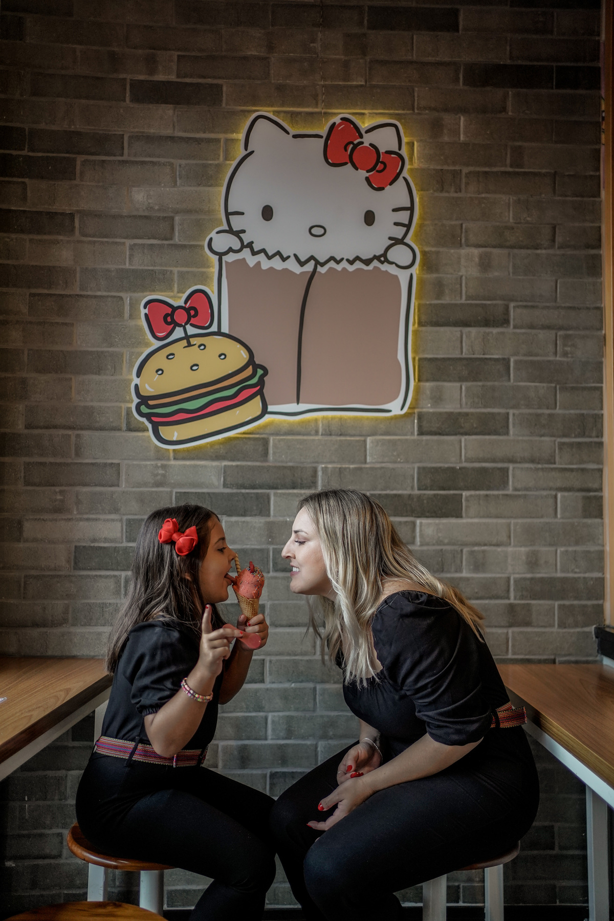 ensaio mãe filha leticia luiza Hello Kitty davi martins