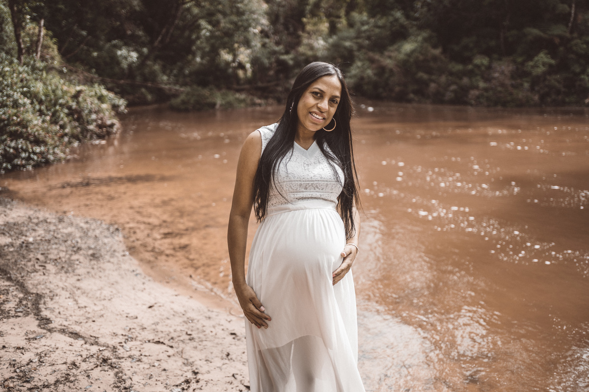 ensaio gestante Cida Mário Ester Cachoeira davi martins