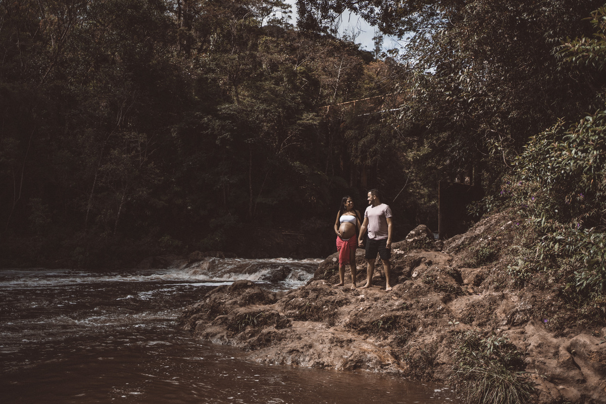 ensaio gestante Cida Mário Ester Cachoeira davi martins