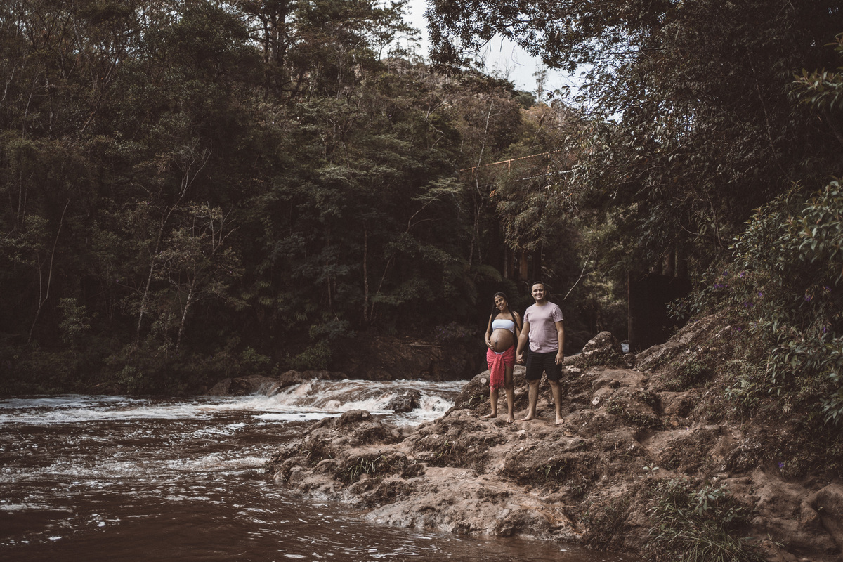ensaio gestante Cida Mário Ester Cachoeira davi martins