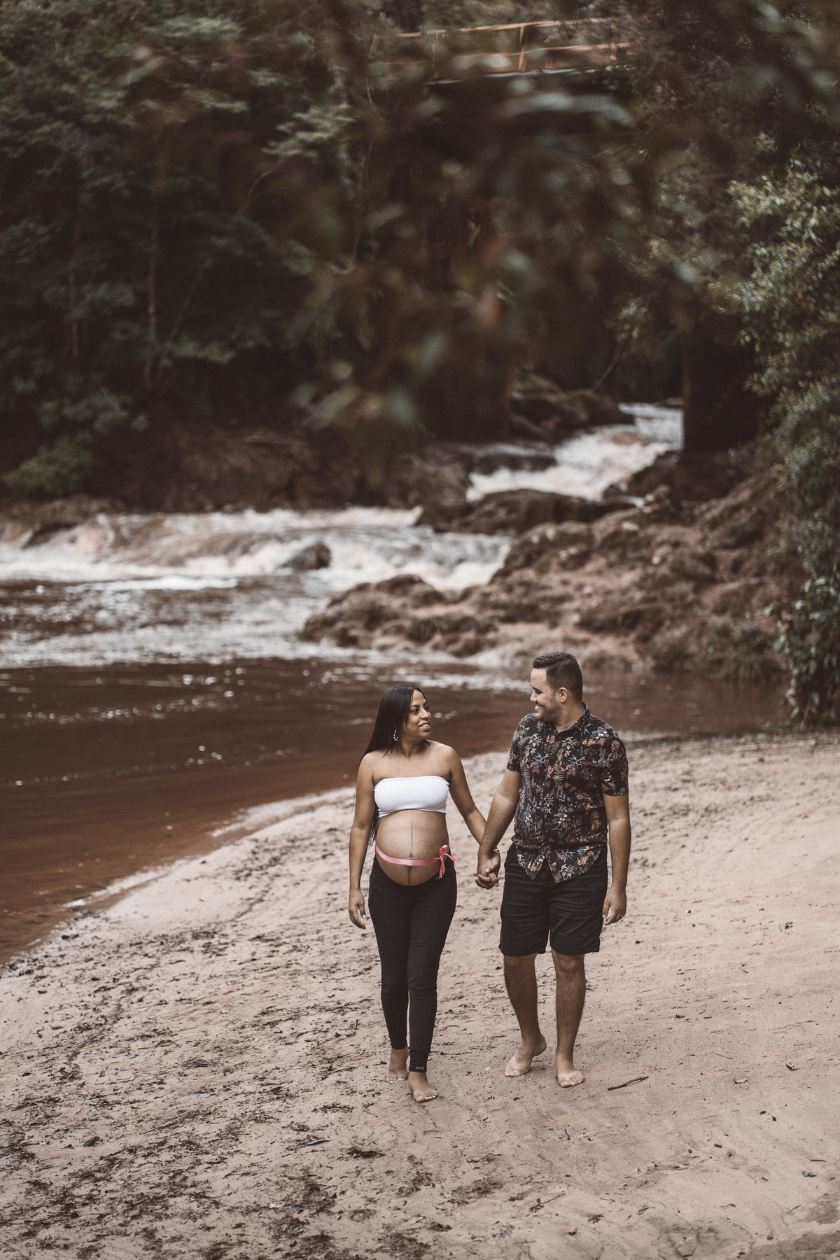 ensaio gestante Cida Mário Ester Cachoeira davi martins