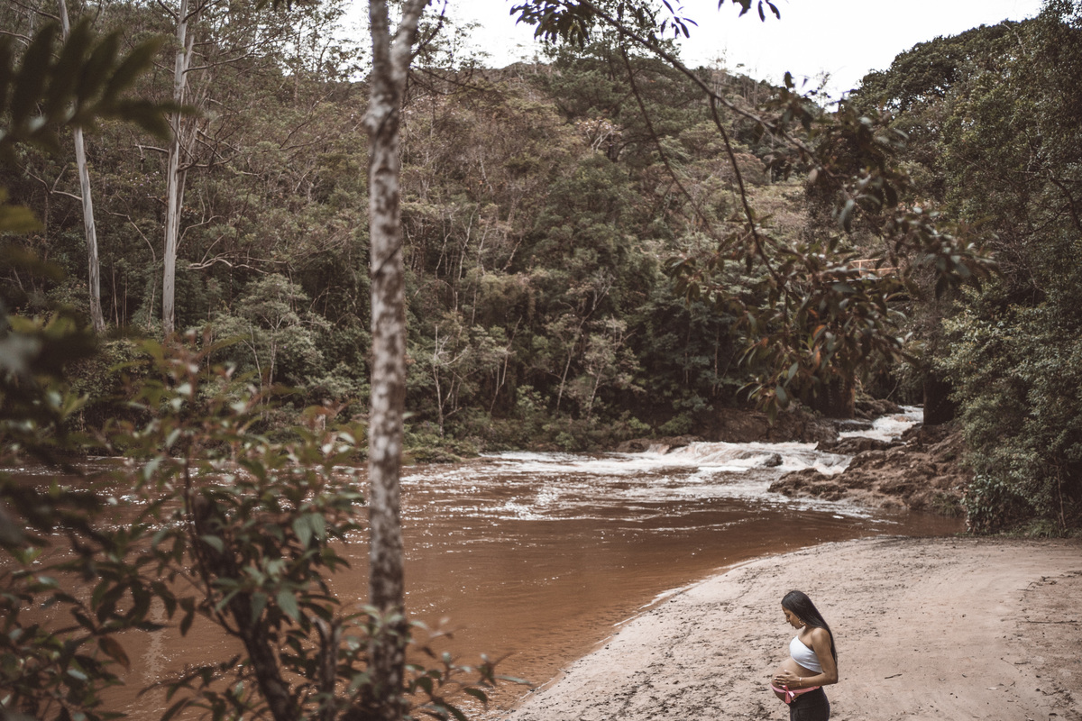 ensaio gestante Cida Mário Ester Cachoeira davi martins