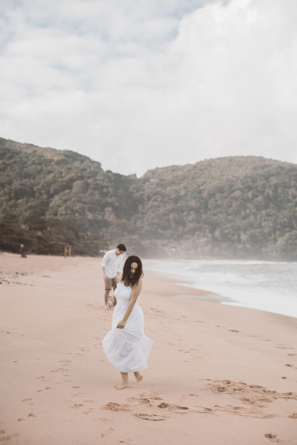 Ensaio pré wedding Rosi e Arthur praia são sebastião davi martins