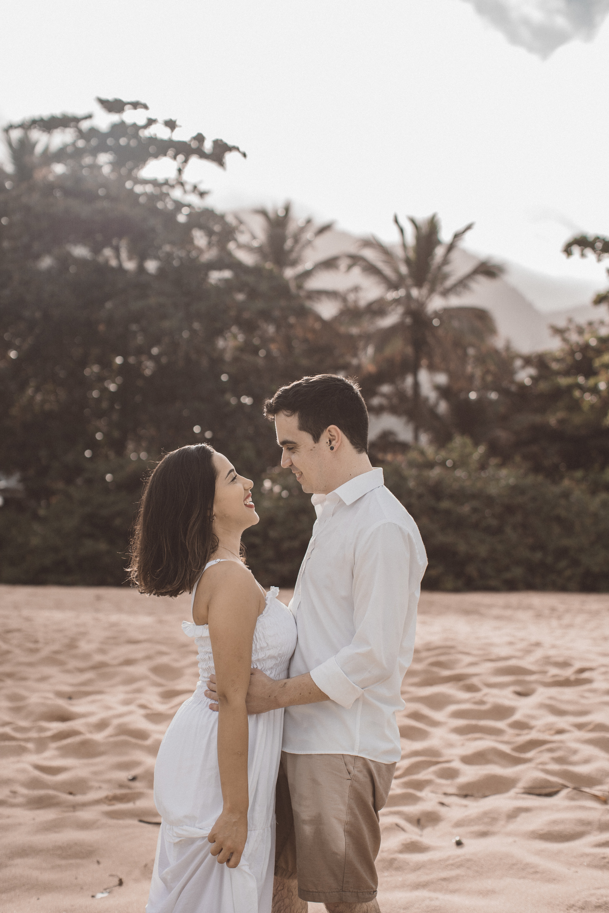 Ensaio pré wedding Rosi e Arthur praia são sebastião davi martins