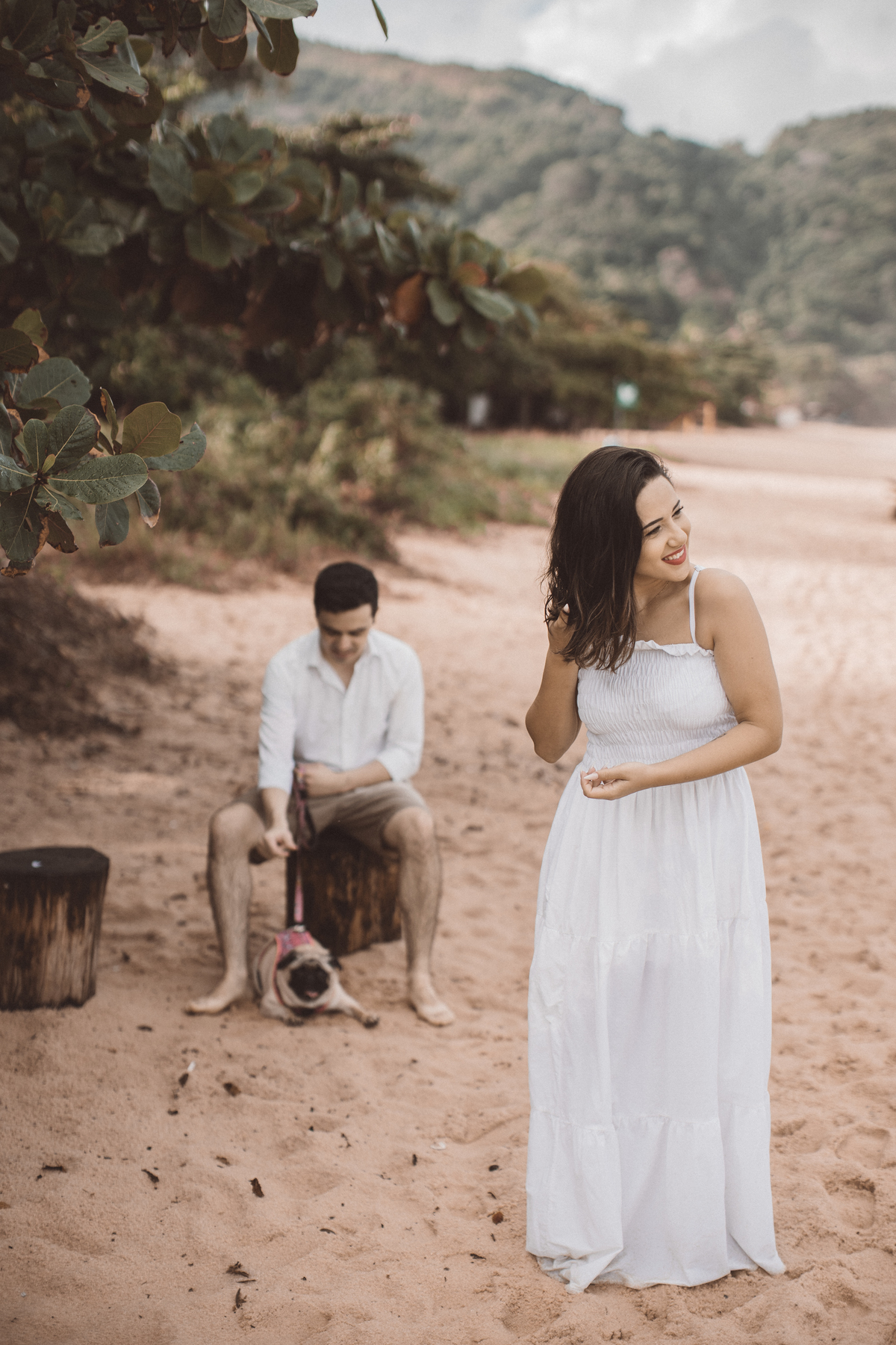 Ensaio pré wedding Rosi e Arthur praia são sebastião davi martins