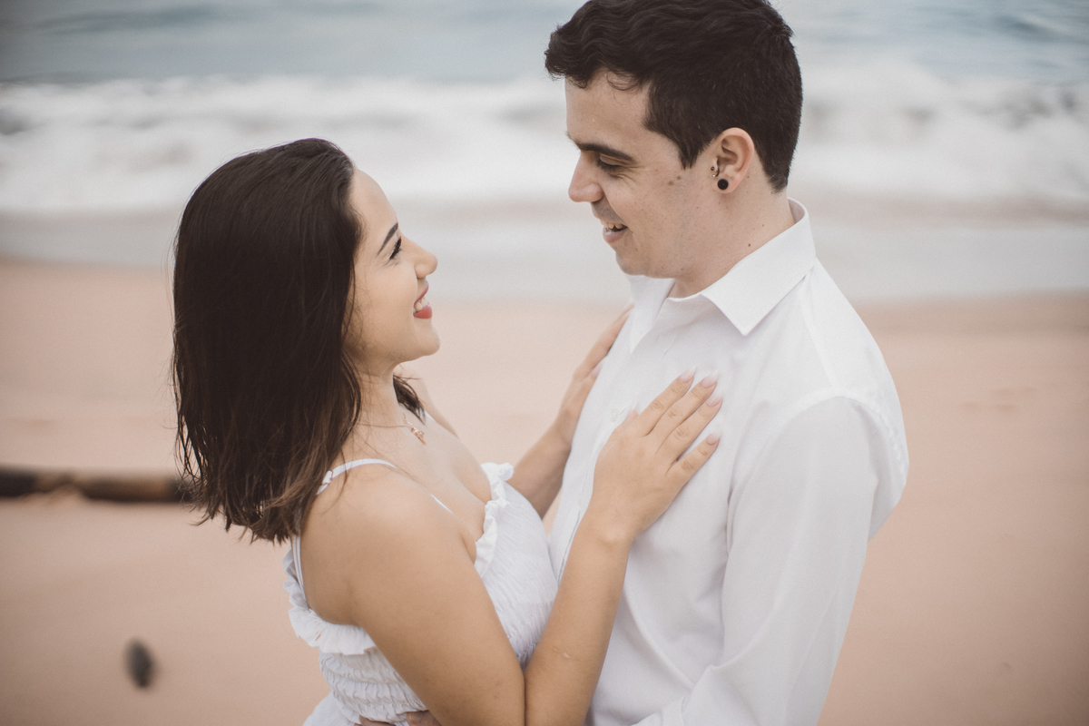 Ensaio pré wedding Rosi e Arthur praia são sebastião davi martins