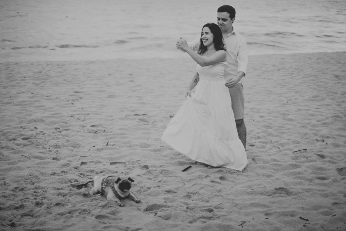 Ensaio pré wedding Rosi e Arthur praia são sebastião davi martins