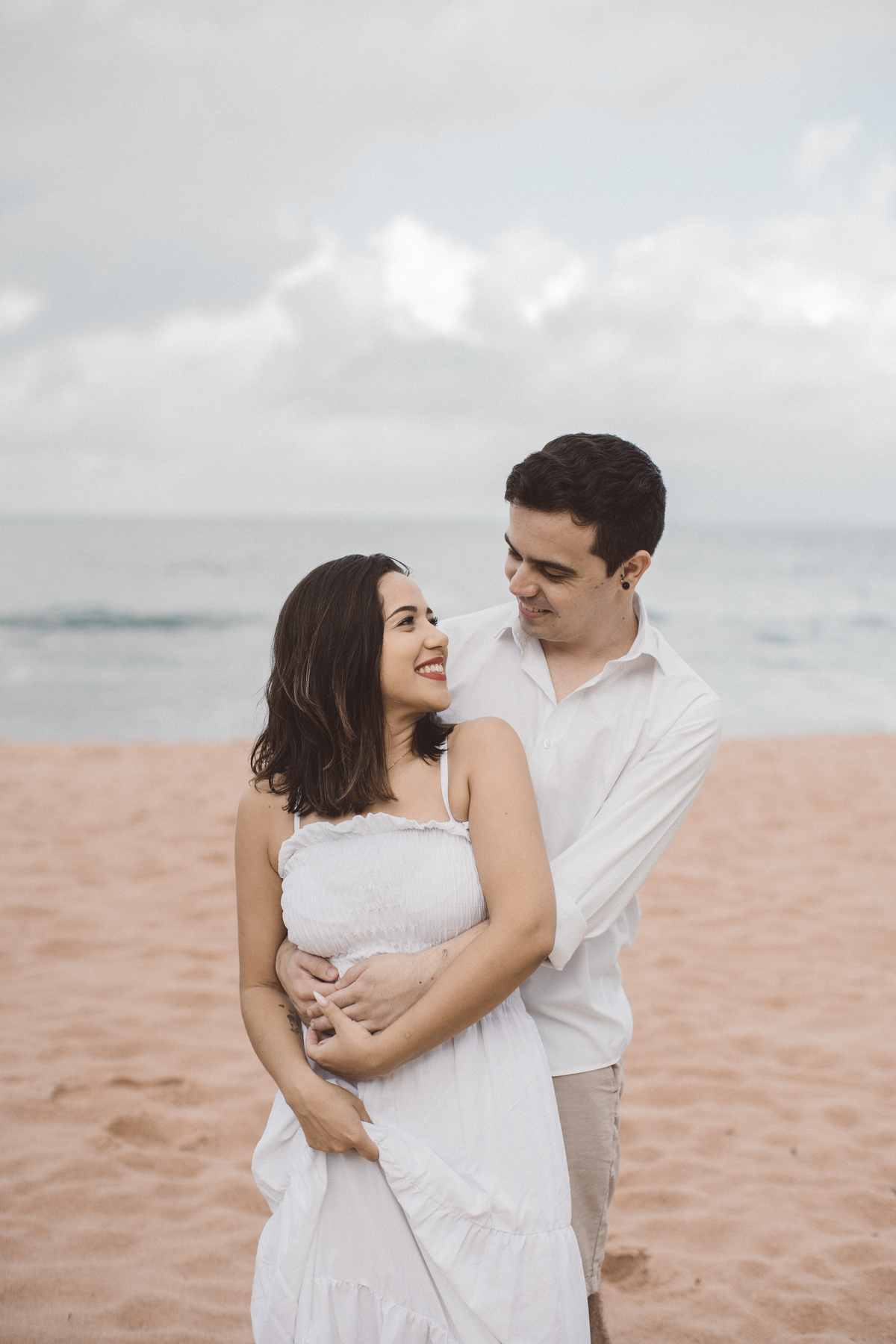 Ensaio pré wedding Rosi e Arthur praia são sebastião davi martins