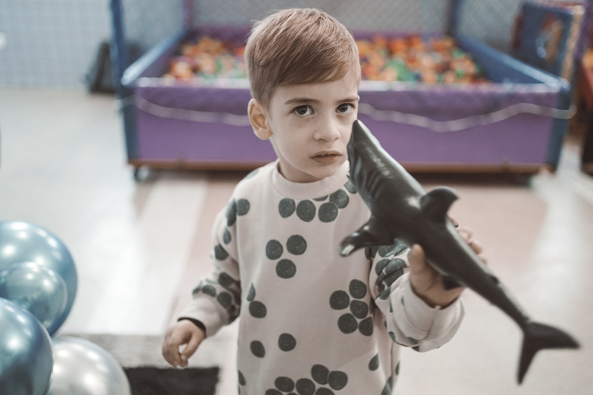 aniversário 3 anos Pedro Natany Rafael Davi martins davimartins tema tubarão