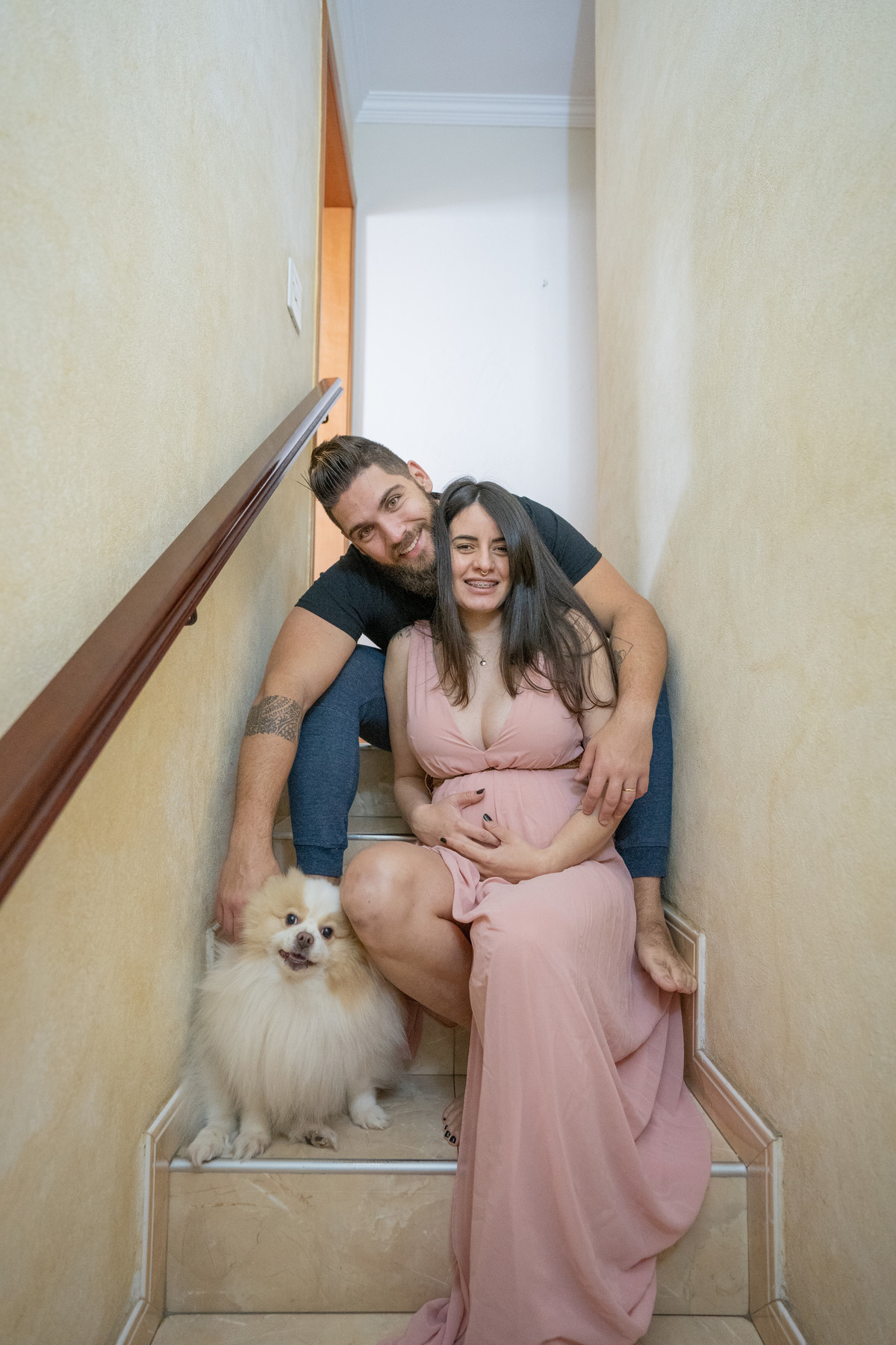 Ensaio gestante Sabrina rafael davi martins ravi dog gato cat