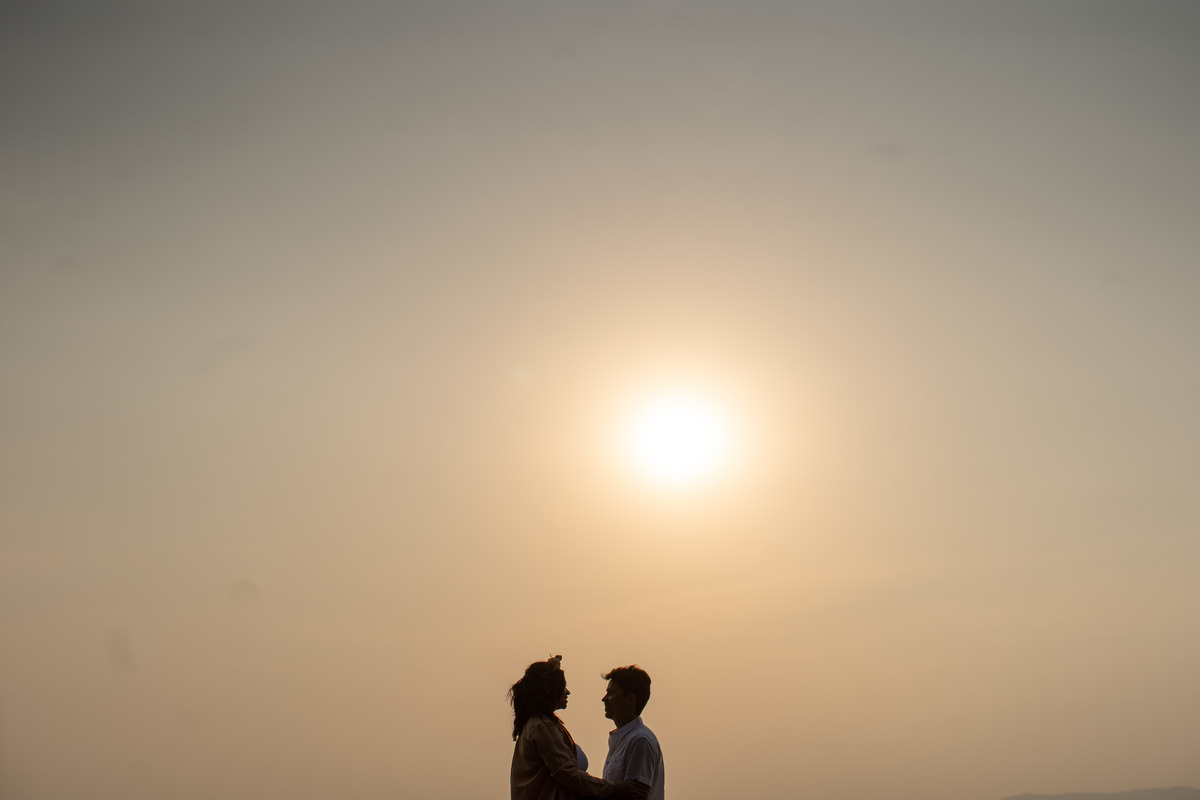 Ensaio gestante Bruna Rafael praia riviera