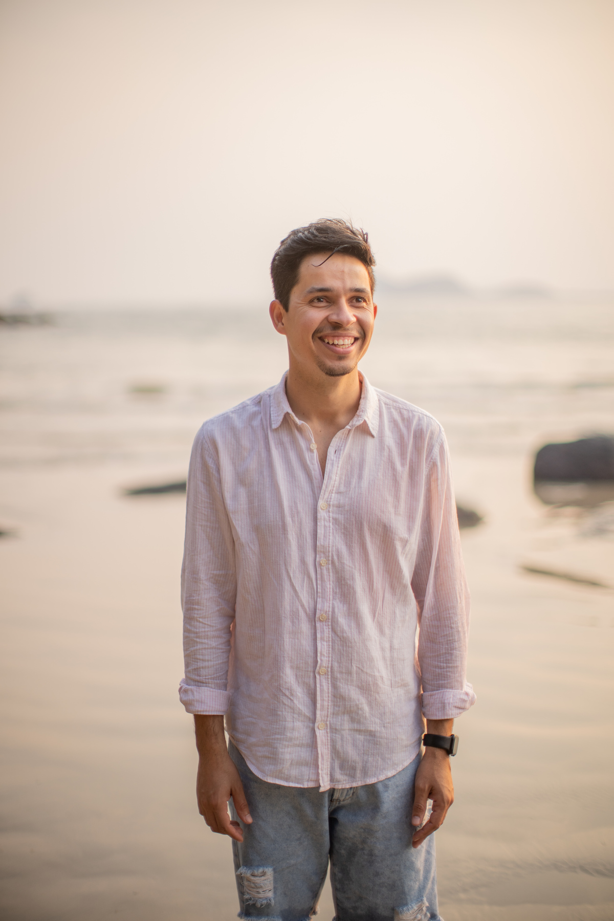 Ensaio gestante Bruna Rafael praia riviera