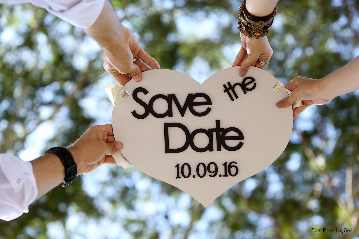 Ensaio no campo - save the Date