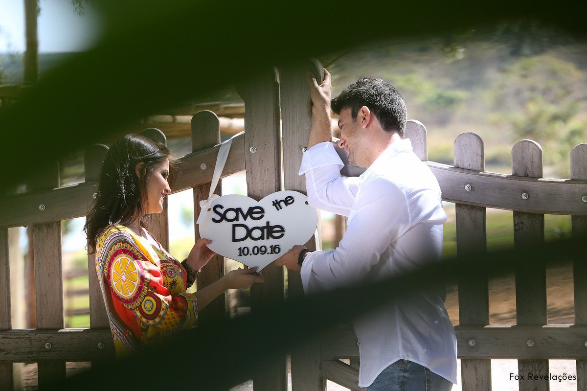 Ensaio no campo - save the Date