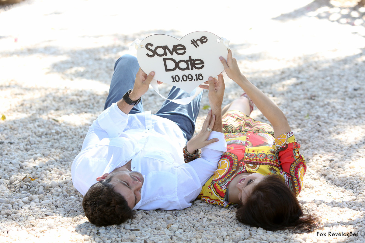 Ensaio no campo - save the Date