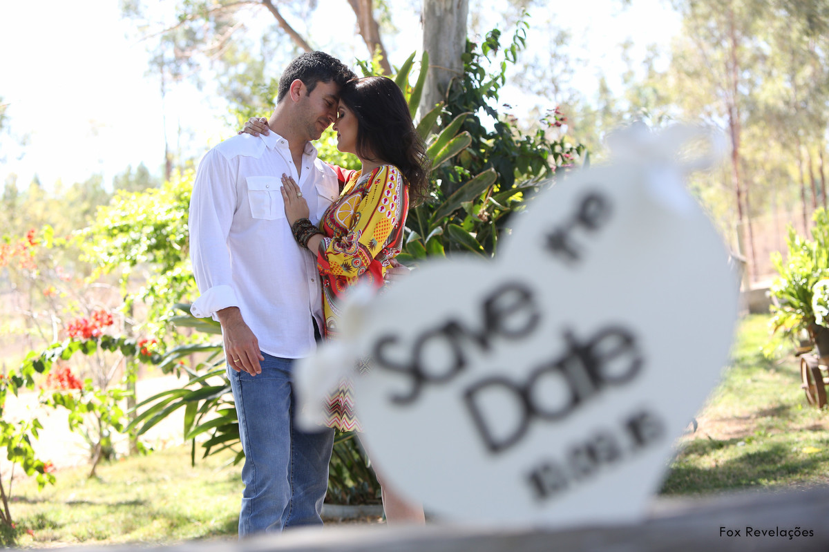 Ensaio no campo - save the Date