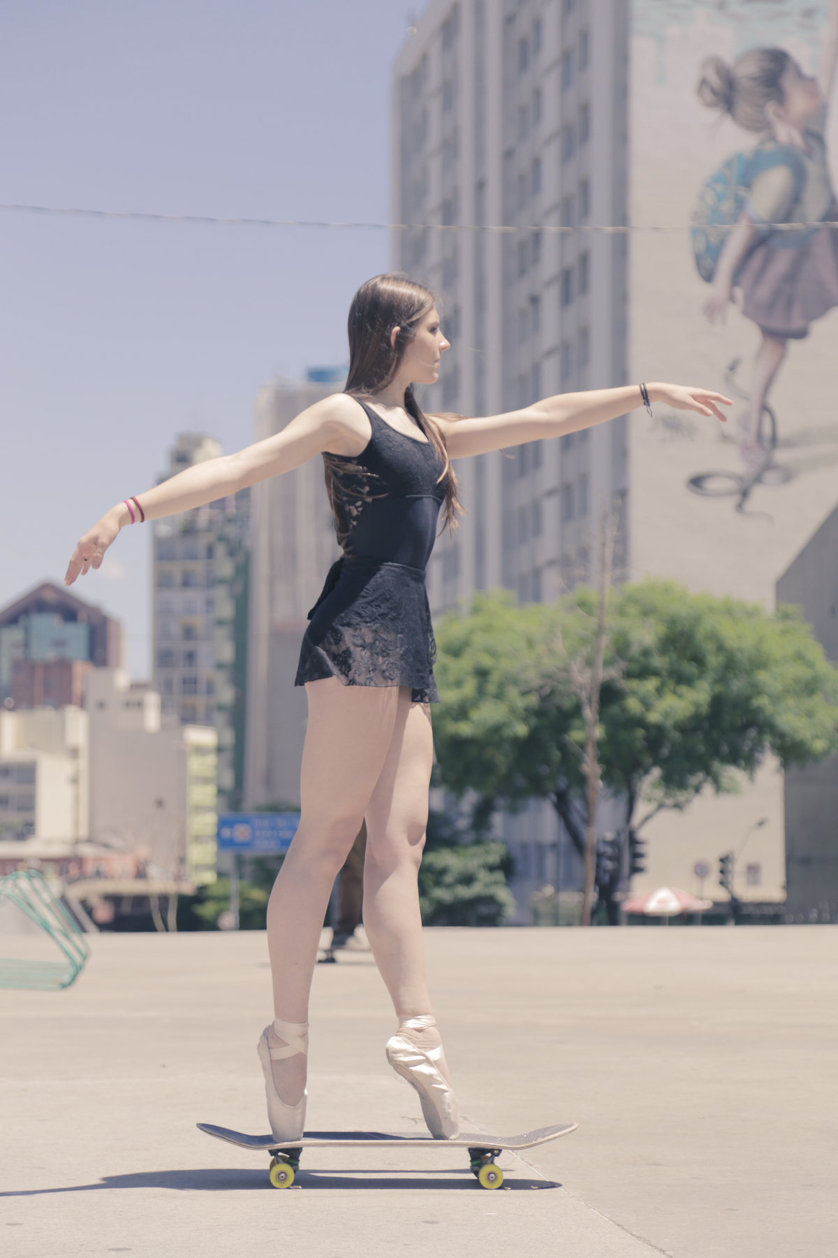 Ensaio com bailarina de Skate 
#balleturbano