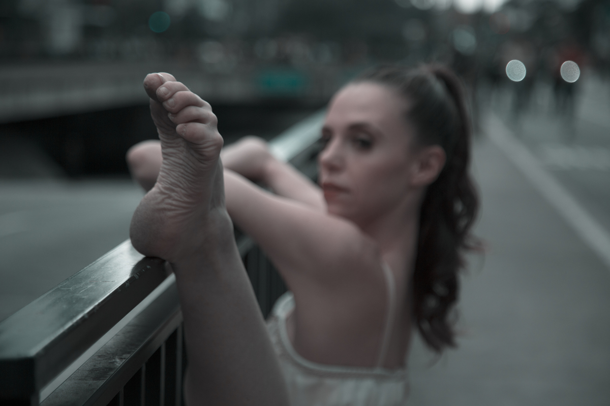 Ensaio fotográfico ballet urbano na avenida Paulista com a Bailarina 