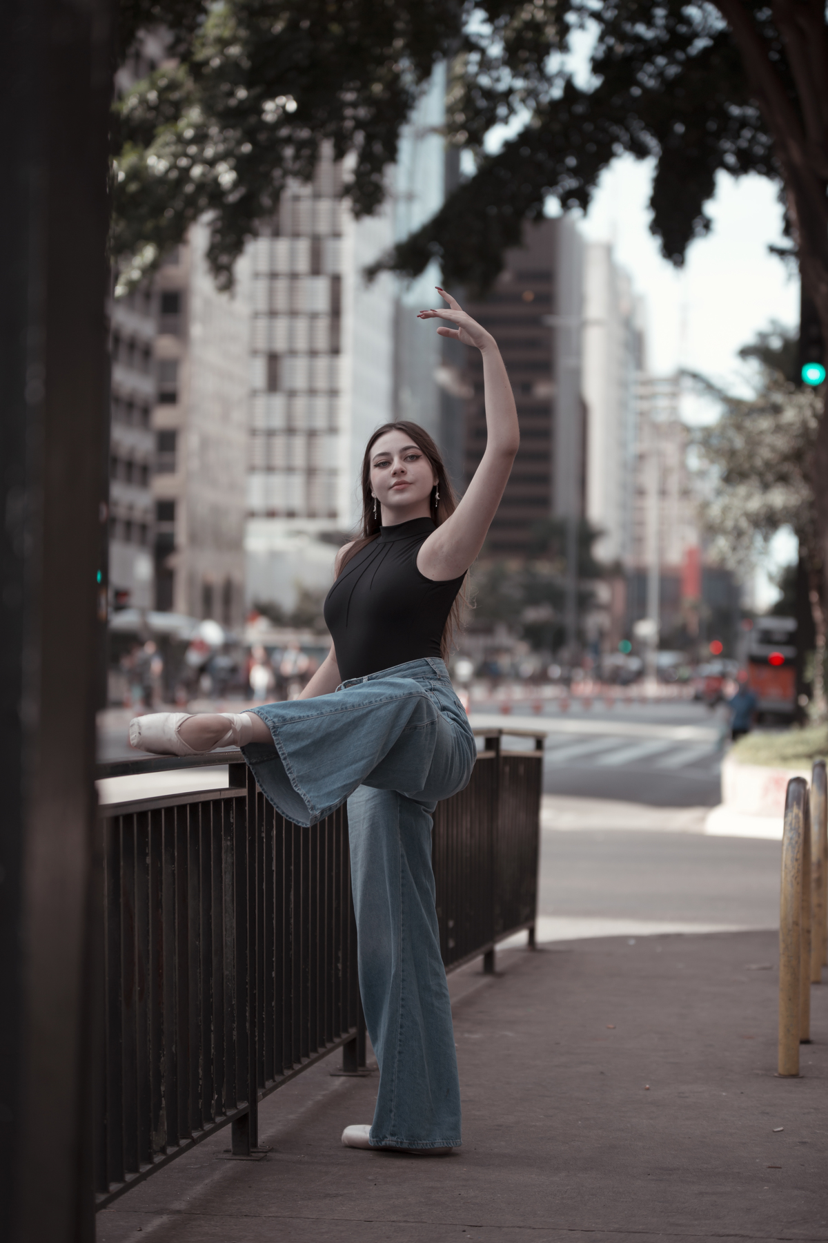 Ballet urbano na avenida Paulista