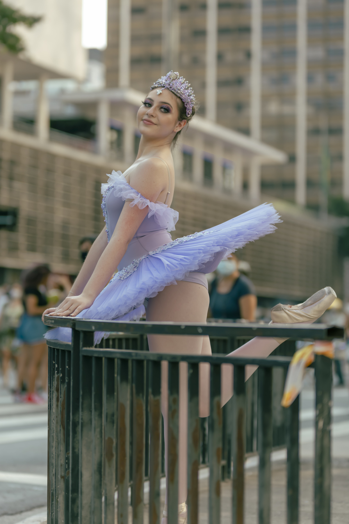 Bailarina na rua 