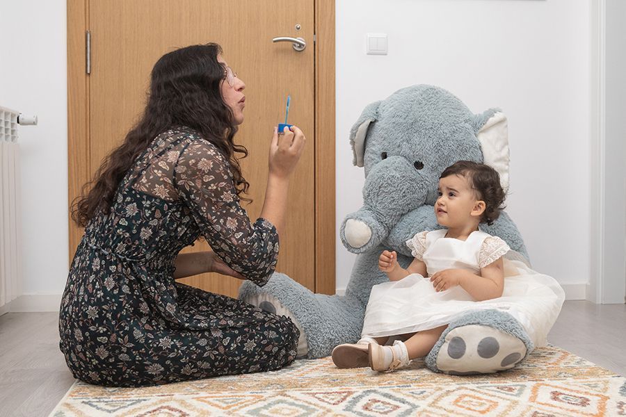 O que está a fazer a minha Madrinha?