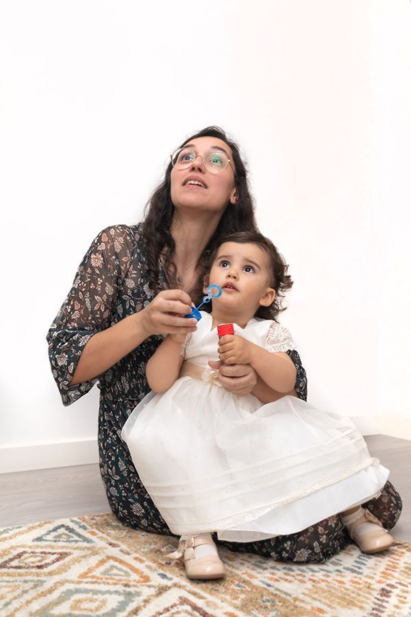 A fazer bolinhas com a Madrinha